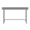 Flash Furniture Reese 430 Stainless Steel 18 Gauge 30-in x 60-in Table w/Adjustable Shelf and 4-in Backsplash NH-WT-3060-GG-B4-GG - alternate 2